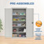 Armoire de rangement à 5 tablettes-38013293