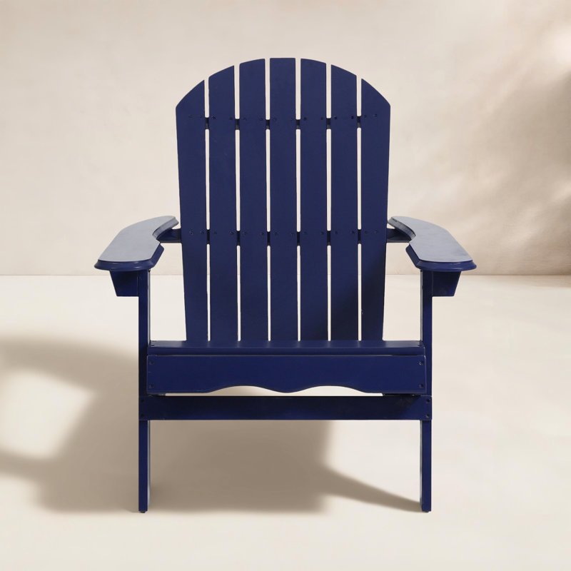 Kalicki Outdoor Adirondack Chair, Dark Blue