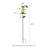 39"H Solar Powered Frog Garden Stake