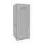 Armoire murale 1 porte et tablettes en bois massif gris clair pour rangement dans la cuisine, salle de bain, buanderie, tablettes réglables prêtes à assembler