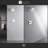 Rift Collection Shower Trim Only: 7" Square Rain Shower Head, Handle Set, & Rough-in Valve Included - Chrome Polished-36865903