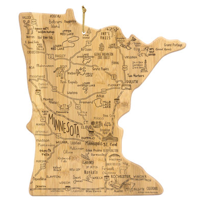 Destination Minnesota Bamboo Cutting & Serving Board