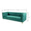 Canapé en velours de luxe Arnav, 86 po de largeur, fabrication solide, entièrement assemblé-291252975