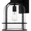 Abrum 1-Light Earth Black Outdoor Wall Lantern-664495320