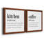 Kitchen Kitchen - Ensemble de 2 encadrements d'art textuel sur toile-285927566-285927570