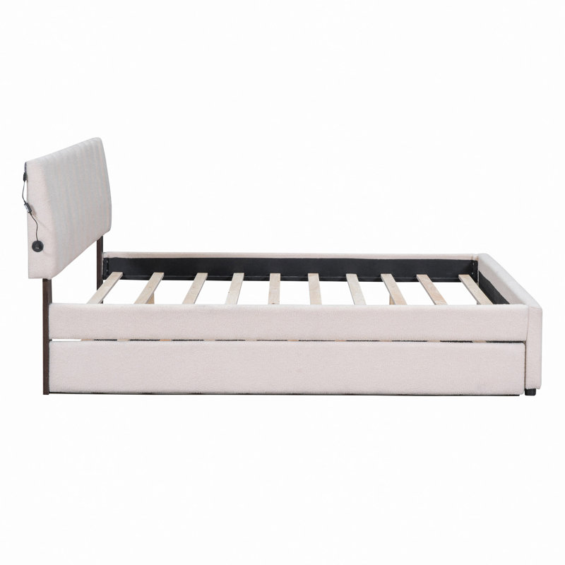 Lit plateforme tapissier Teddy