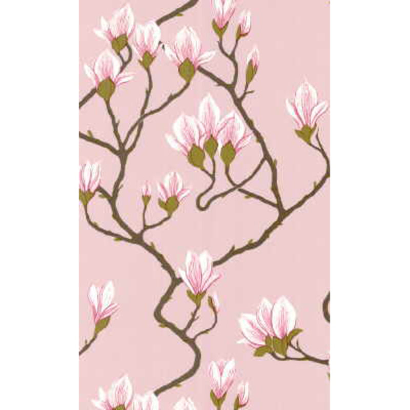 Magnolia Floral Wallpaper Roll, Pink