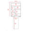 Bureau rectangulaire pliable Wakeman - blanc
