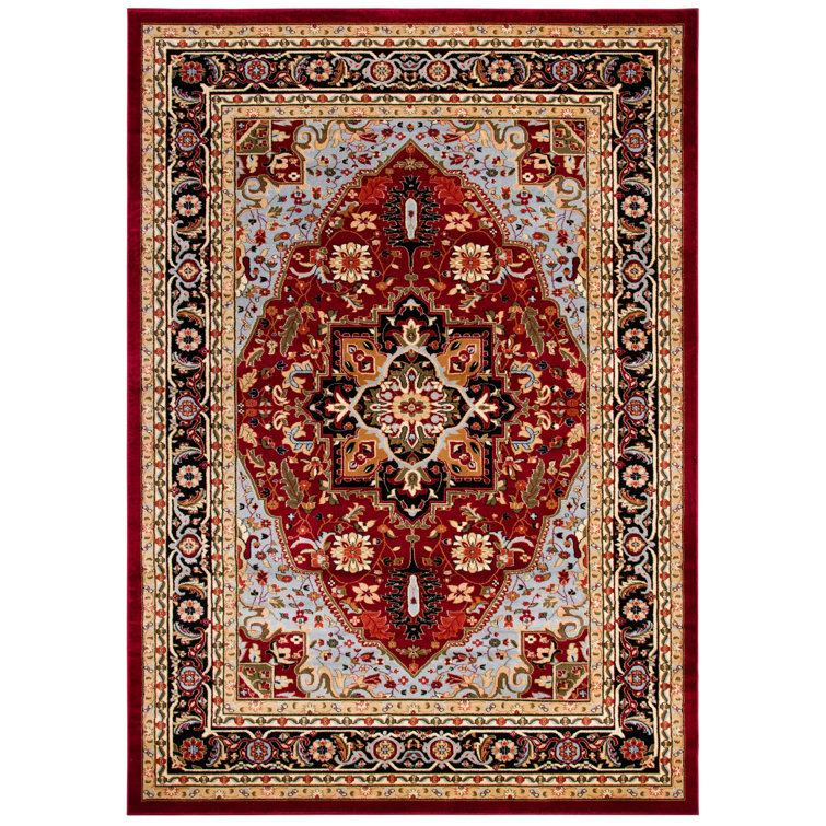 Amleto Klose Oriental Red/Black Area Rug