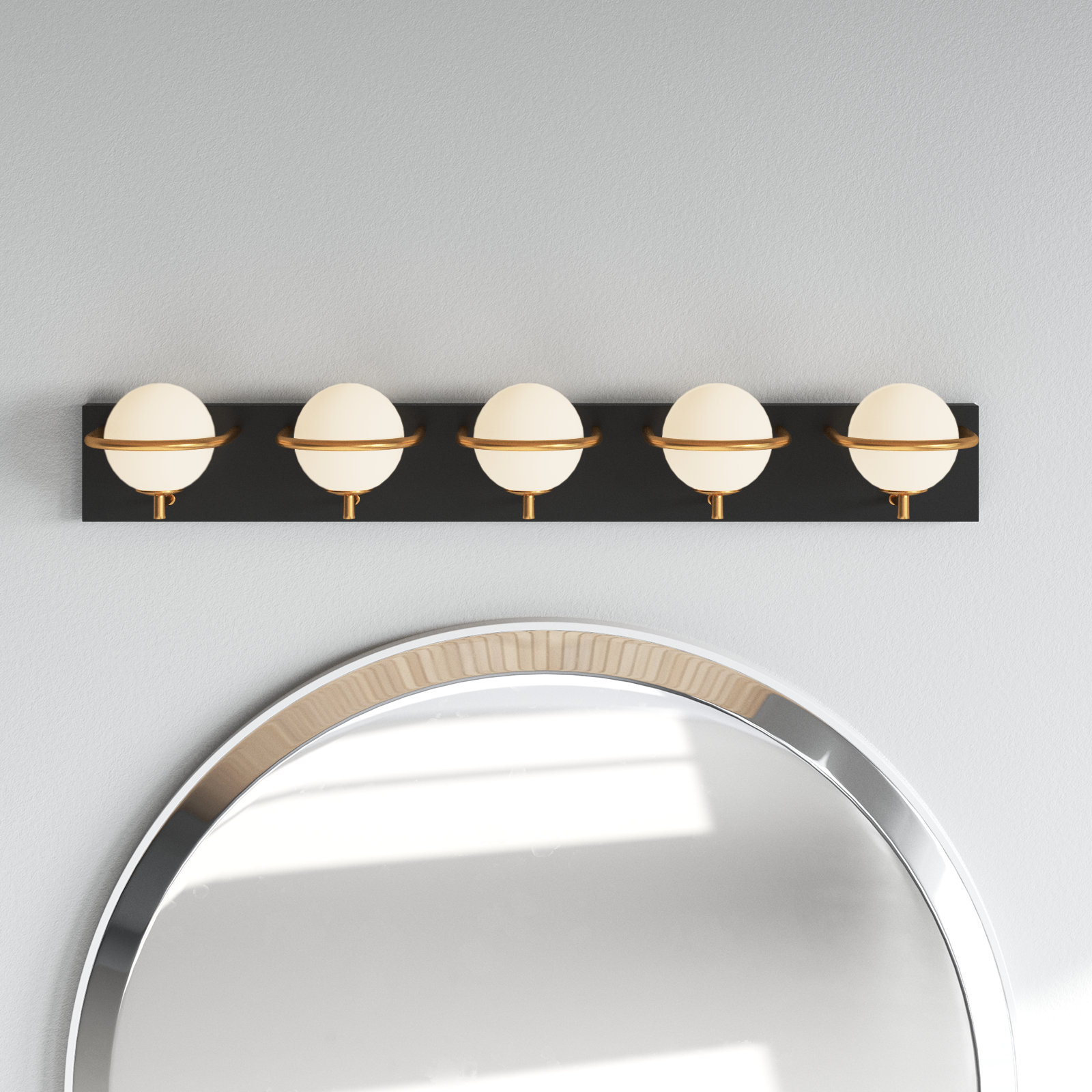 Bertram 5 Light Frosted Dimmable Vanity Light