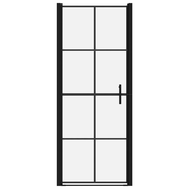 Glinski 810mm W x 1950mm H Pivot Semi-Frameless Shower Door with Clear Glass