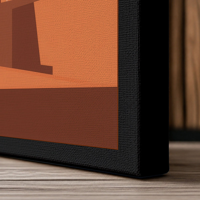 Abstract City Forms Minimalist - Wrapped Canvas, 18x12 - 45.7 x 30.5 cm, Black Border