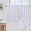 Ensemble de rideaux et cantonnières de cuisine, rideaux à carreaux gaufrés 100 % polyester imperméable avec passe-tringle pour cuisine, salle de bain et buanderie-522510765-522510768