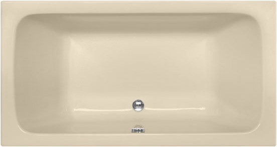 Kira 60'' x 32'' Soaking Acrylic Bathtub, Bone, White