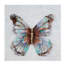 « métallique papillons », ensemble de 4 reproductions d’art en acrylique sur toile