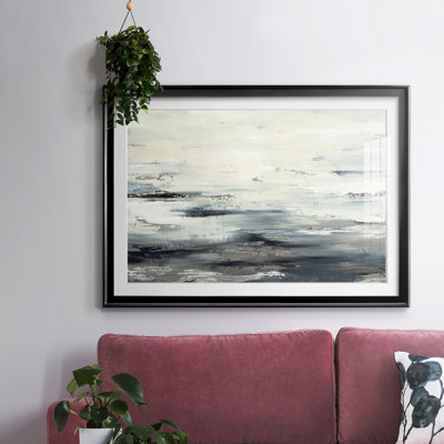 «On the Stormy Seas», impression encadrée avec biseau mat et verre