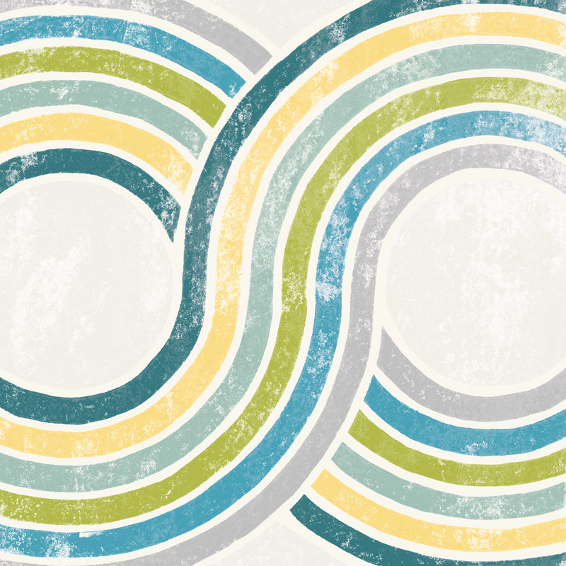 Over The Rainbow II - Wrapped Canvas Print, 122cm H x 122cm W 