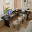 Bureau en bois massif en forme de L-117867086-117867084