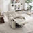 33.07" W Upholstered Manual Recliner with Massage and Heating -757960389