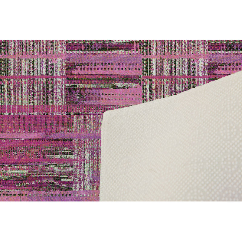 Stylish Woven Carpet (4.6 x 7.2 Feet), 100% Polyester, 0.4 in Pile Height | Antibacterial, Non-Slip Underside, Machine Washable | 3D Digital Print Design | Perfect for Living Room, Bedroom, & Dining Areas