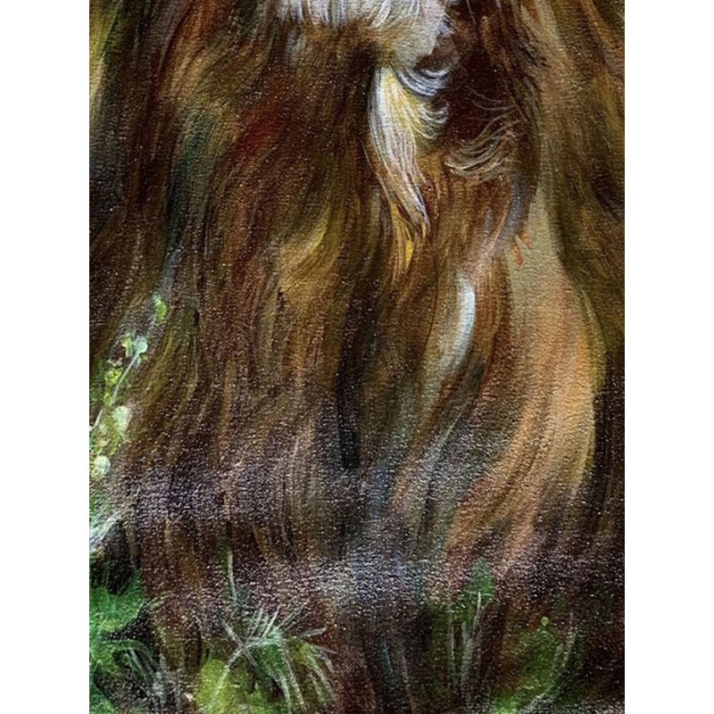 Lion - roi de la jungle | Acrylique sur toile | Par Kishore Kawad