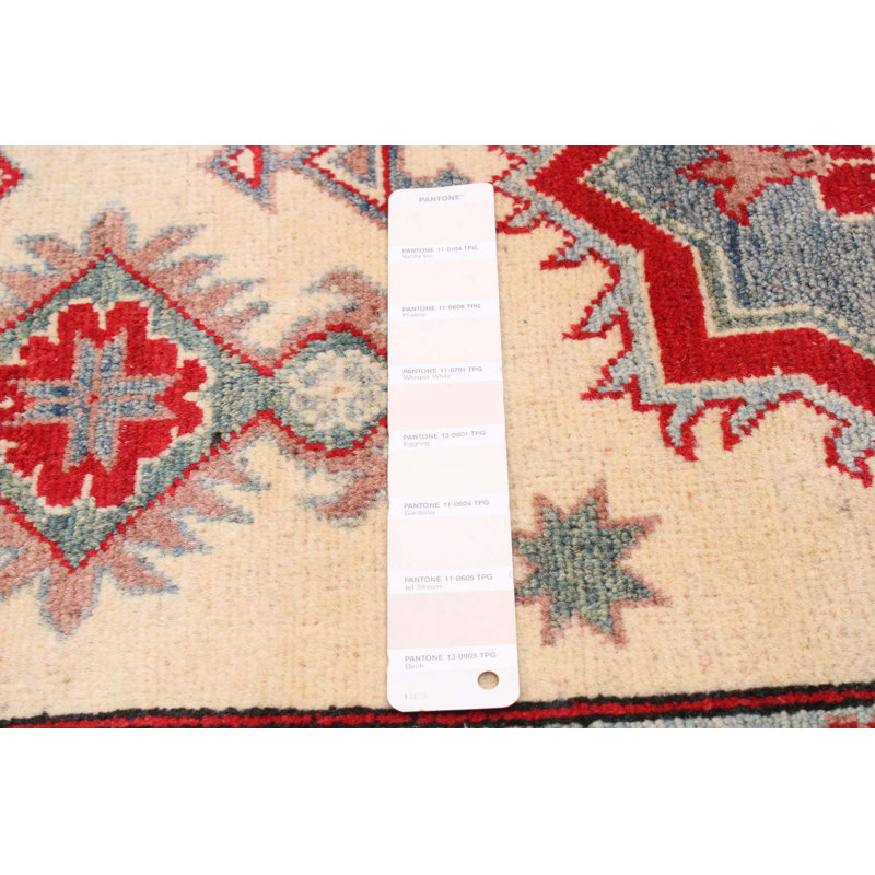 Tapis unique en laine noué à la main 6 pi 8 po x 9 pi 3 po nouvel âge Agalia