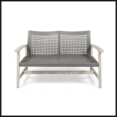 Causeuse Wood + Wicker