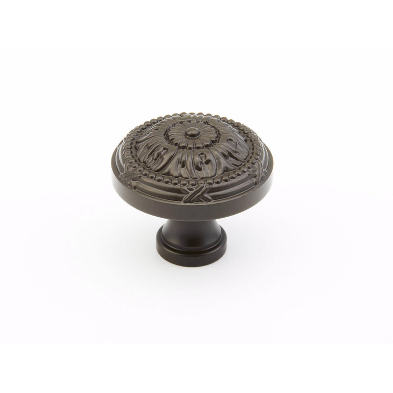 Versailles Round Knob, Oil Rubbed Bronze, 1.5"
