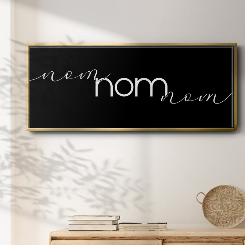 Nom Nom Nom - toile encadrée, H 20 po x l 50 po