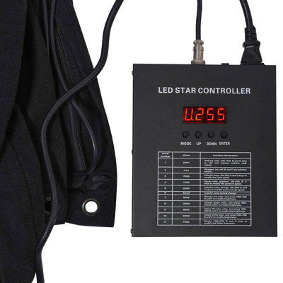 19.69 x 9.48Ft LED Star Backdrop