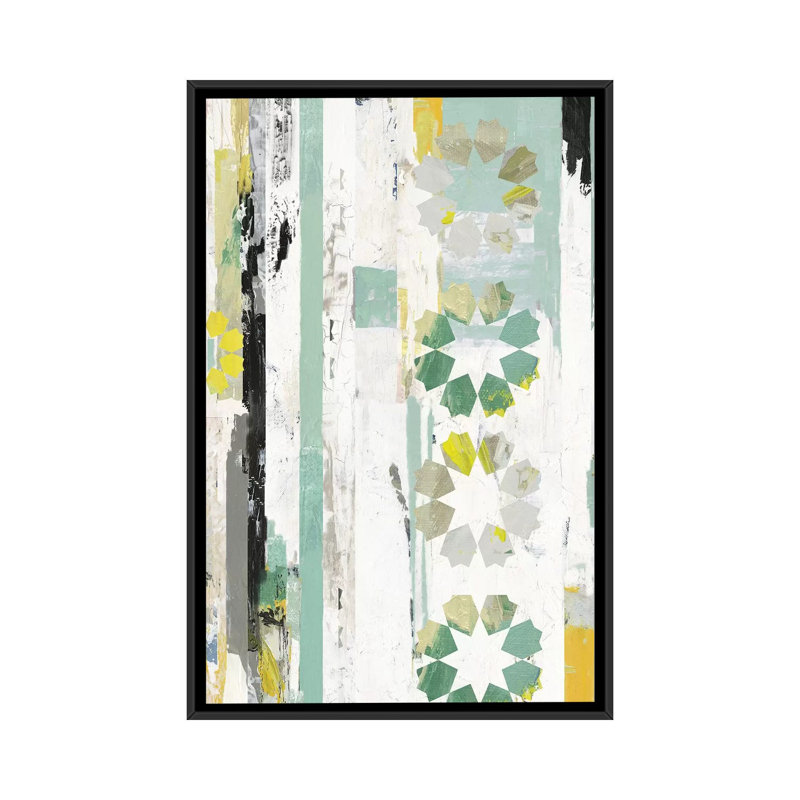 «Star I» sur toile, H 26 po x l 18 po x P 1,5 po, Toile avec cadre noir, Pas de tapis