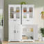 Armoire de salle de bain autoportante avec tiroirs, H 66,9 po avec 4 portes