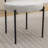 3 Dining - Round Table And 2 Boucle Chairs Luxury Materials With Curved Design