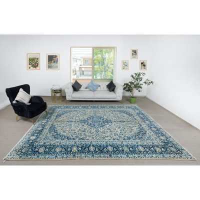 Tapis turc Oushak rétro fait à la main. 100% laine. Excellent état