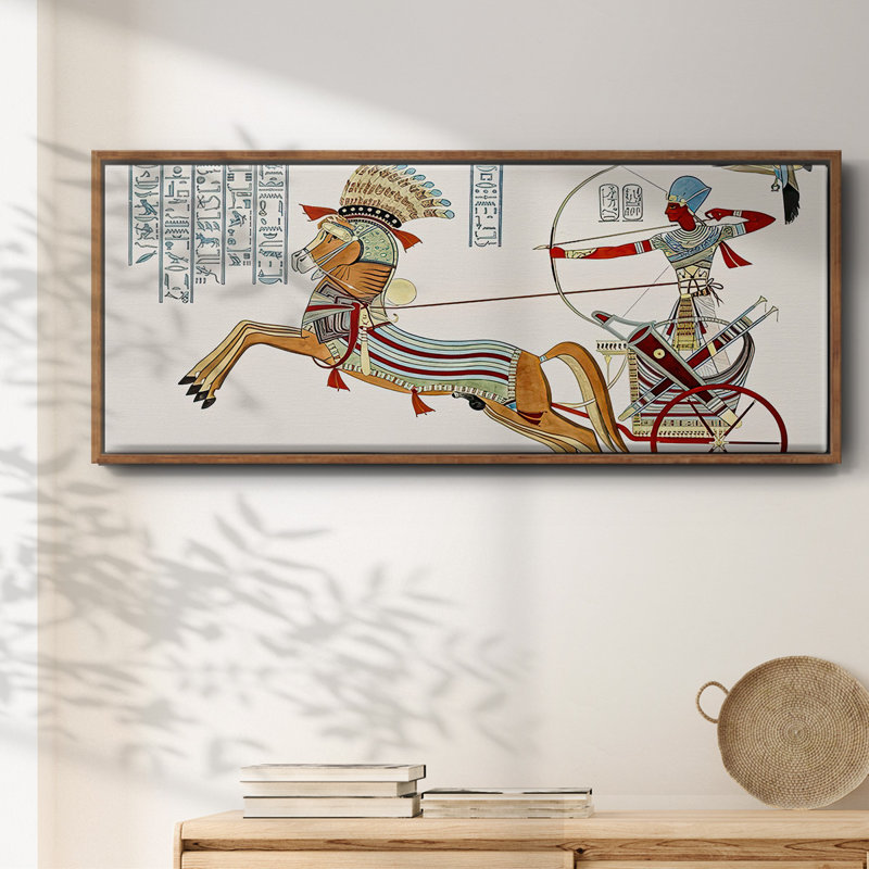 Egyptian Chariots I- Framed Canvas