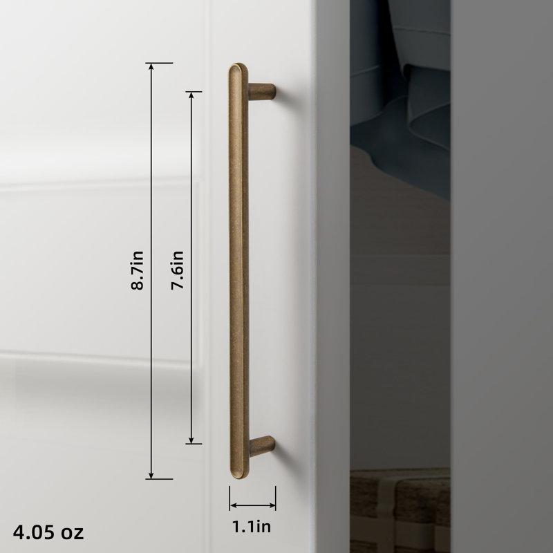 7 9/16" Center Bar Pull Multipack, Antique Brass