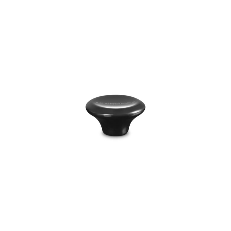 Le Creuset Signature Knob, Large, Black Nickel,  1.2" H x 2.2" W x 2.2" D