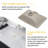 RENIST 14.96" Ceramic Undermount Bathroom Sink with Overflow-93609337