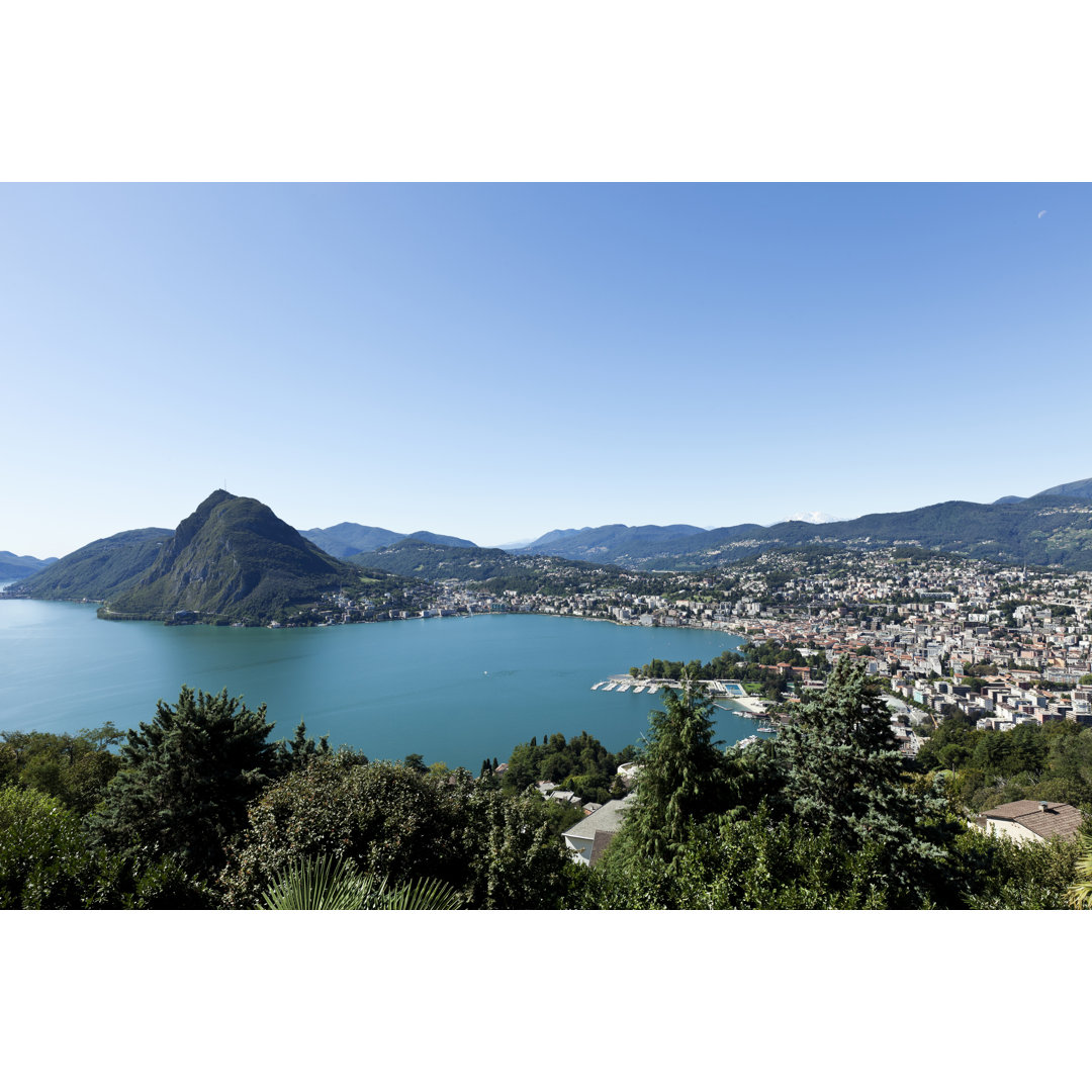 Leinwandbild Lake Lugano von Piovesempre