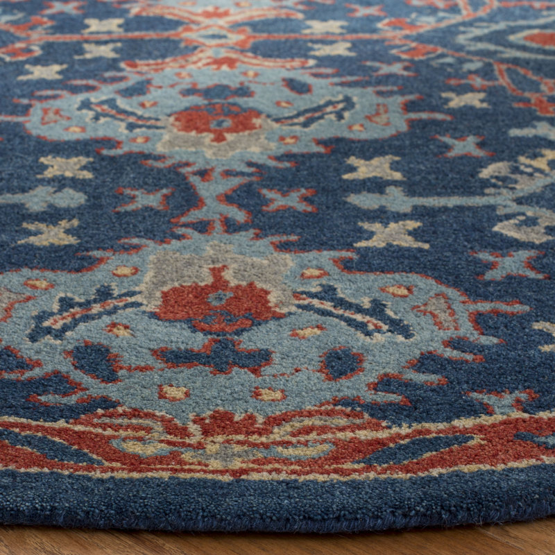 Wahcheechee Hand Tufted Wool Oriental Rug, Round 6'
