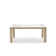 Omnia Extendable Table with Rectangular Top and Wooden Legs