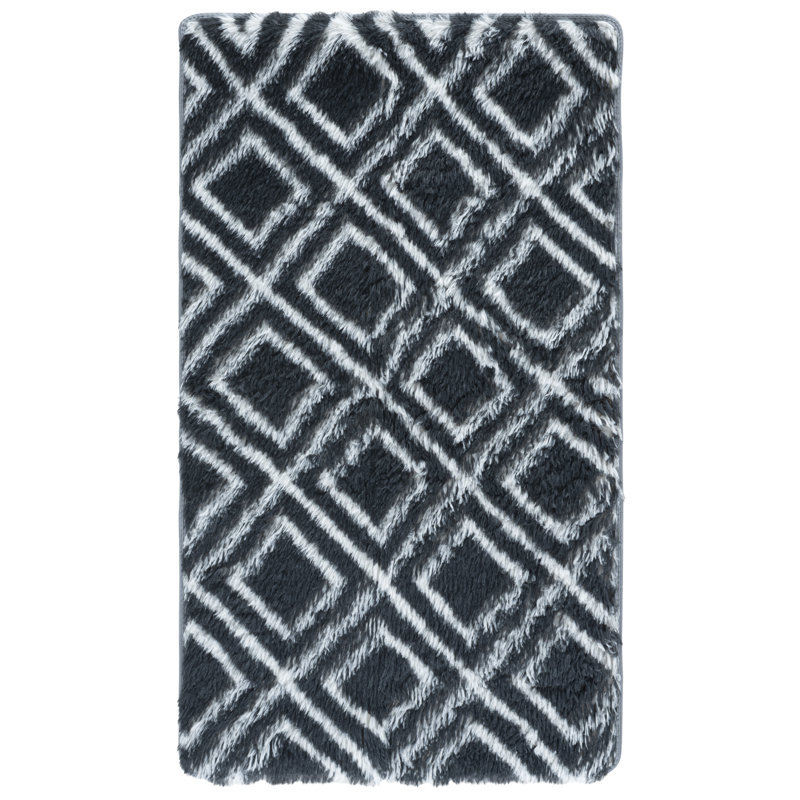 Zoba Shag Performance Geometric Rug, Rectangle 2'3" x 4'