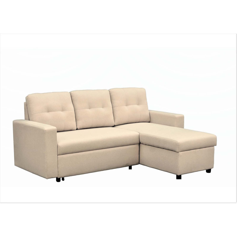 Canapé-lit convertible polyvalent pour des espaces compacts, améliorant le confort de la maison, Beige
