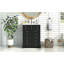 Meuble-lavabo de 24 po avec tiroir et deux portes à fermeture douce, armoire de rangement moderne peinte avec lavabo en céramique, meuble-lavabo simple élégant pour petits espaces