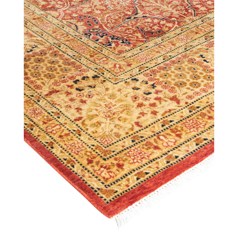 Classic One-of-a-Kind 6' X 12'4" Hand Knotted Area Rug