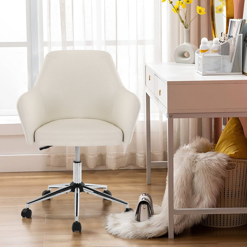 Fauteuil de bureau Laydell, Beige