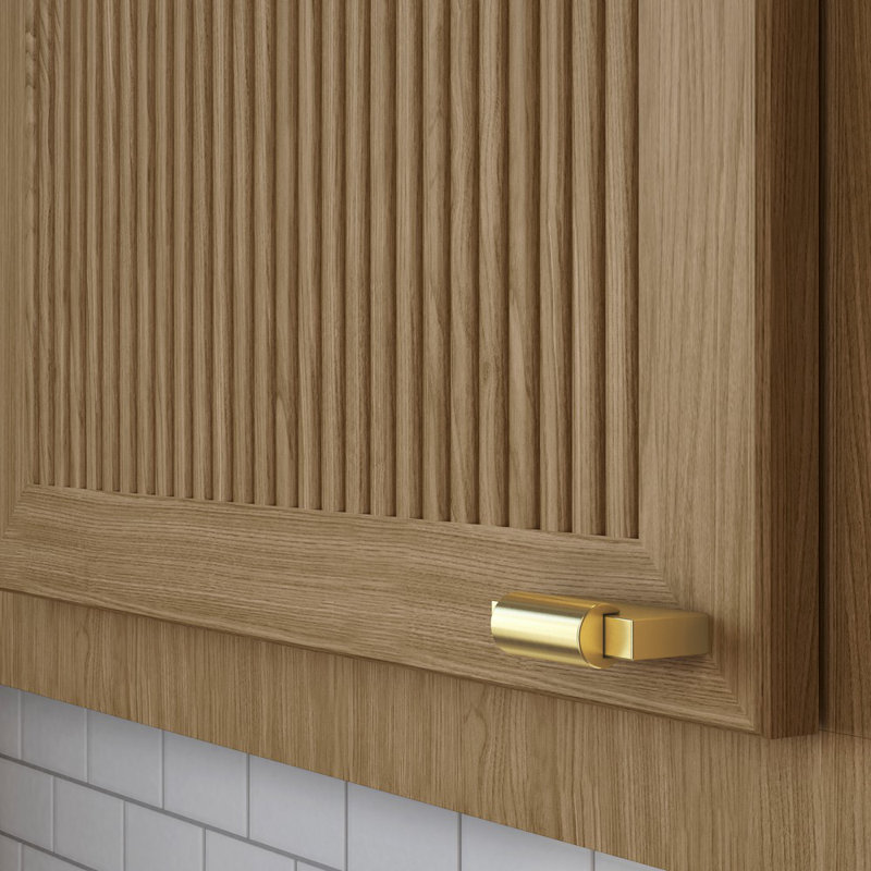 4623 Modern Knob, Satin Brass