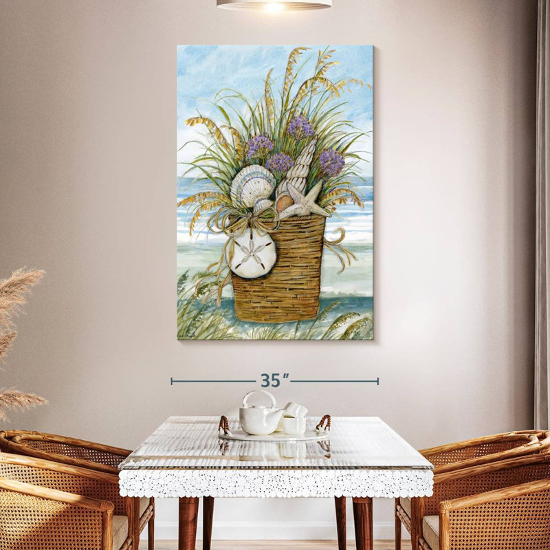 Shells basket Aletra, H 45 po x l 30 po