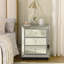 Armoire à miroir à trois tiroirs Flash Silver