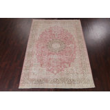 Ranvit One-of-a-Kind 7'10" X 10'6" 1950s Wool Area Rug in Pink
